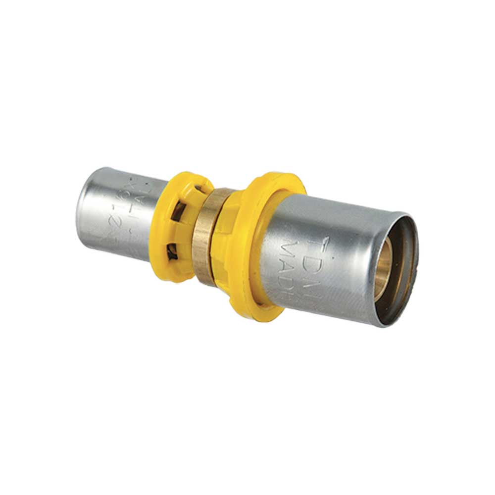 Raccordo Diritto Ridotto A Pressare Per Tubo Multistrato Acqua E Gas Tdm