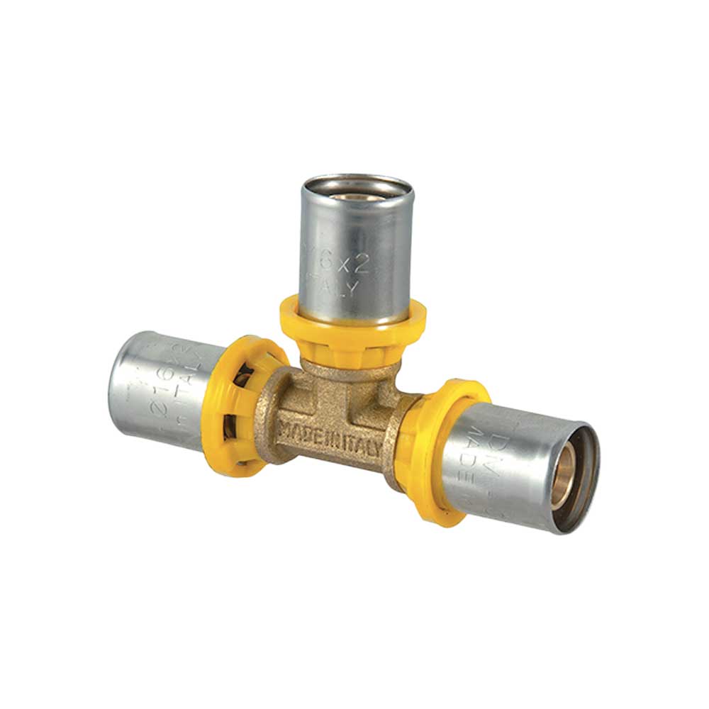Tee A Pressare Per Tubo Multistrato Acqua E Gas Tdm