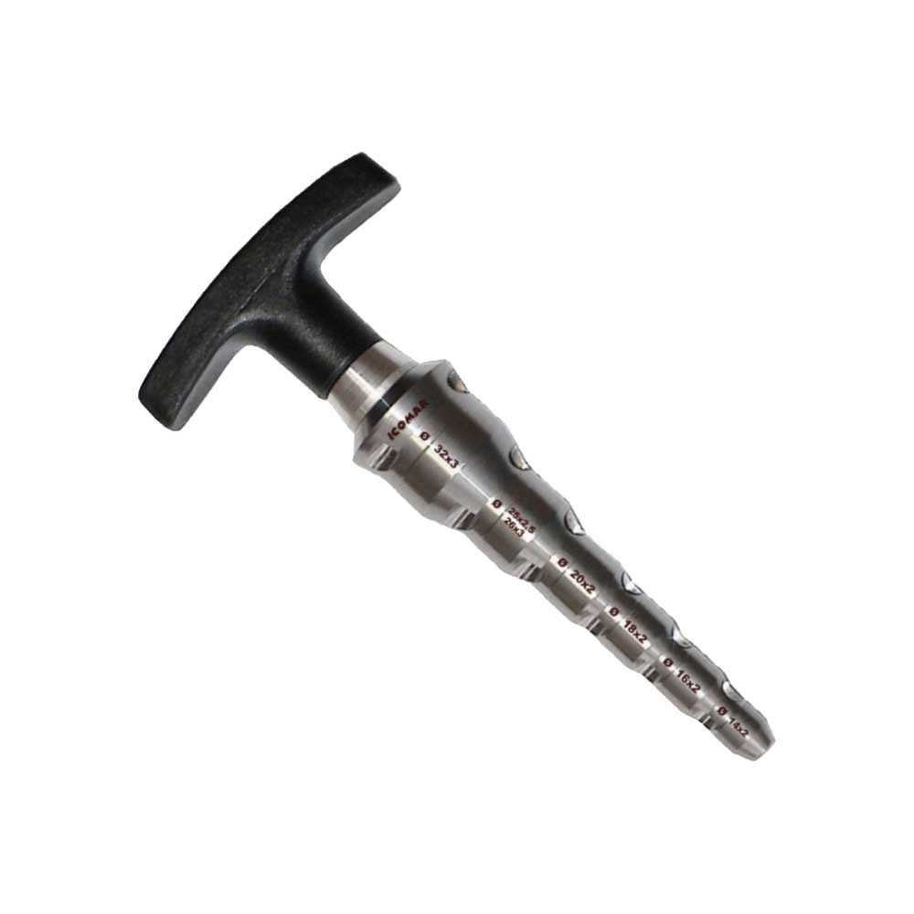 SBAVATORE CALIBRATORE IN ALLUMINIO PER TUBO MULTISTRATO