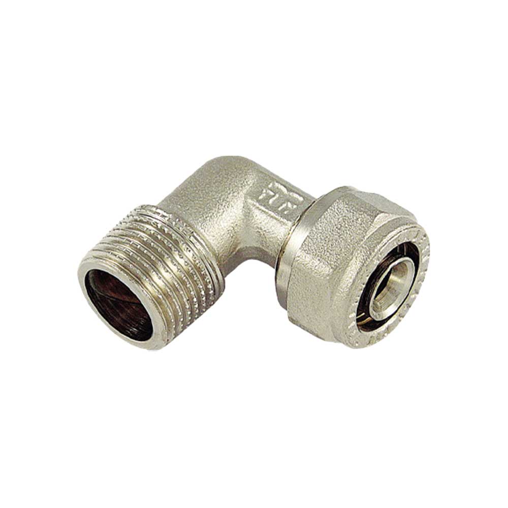 GOMITO MASCHIO A COMPRESSIONE PER TUBO MULTISTRATO TM