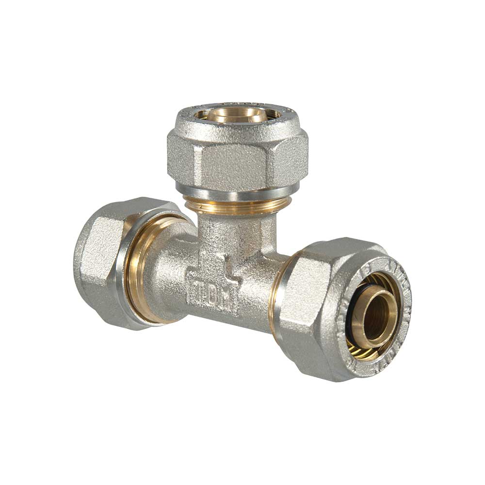 TEE A COMPRESSIONE PER TUBO MULTISTRATO TDM