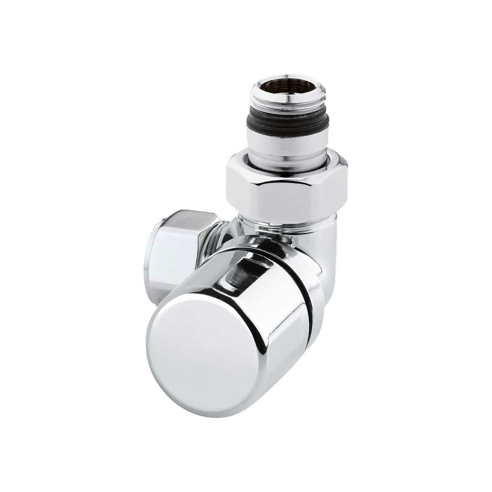 VALVOLA D'ARREDO AD ANGOLO DX TERMOSTATIZZABILE CROMO ARTECLIMA