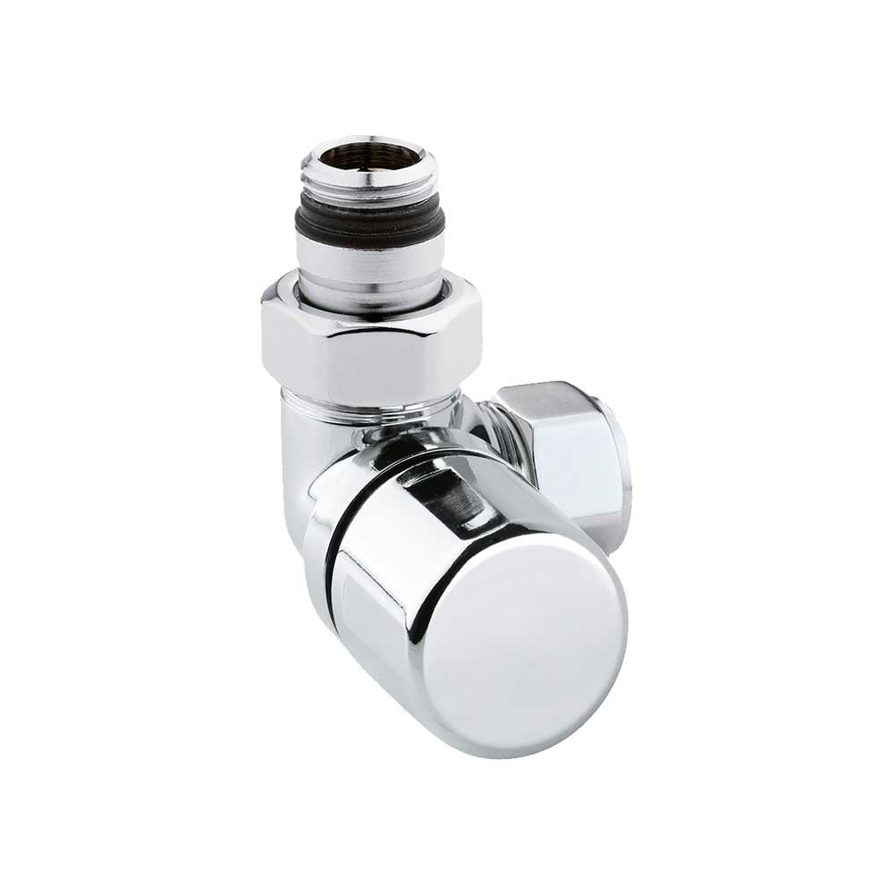VALVOLA D'ARREDO AD ANGOLO SX TERMOSTATIZZABILE CROMO ARTECLIMA