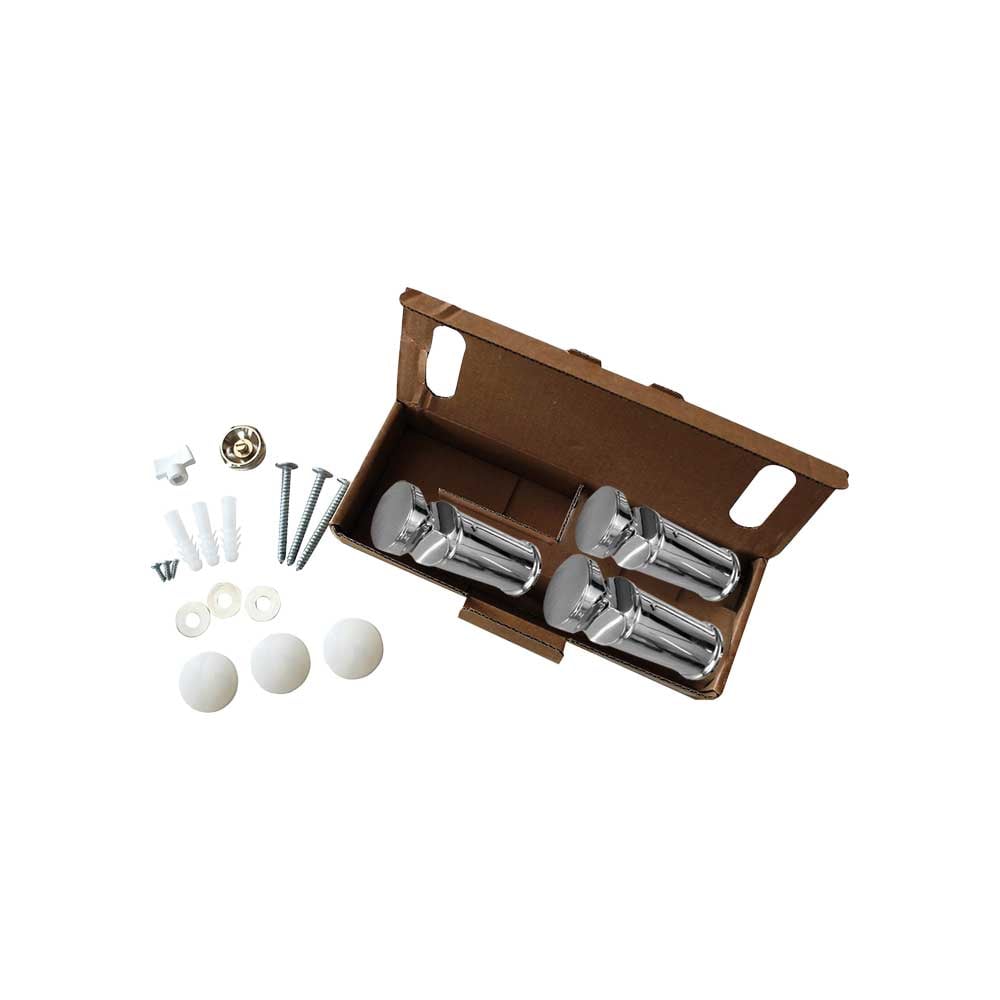 KIT DI FISSAGGIO CROMO PER TERMOARREDO SANREMO