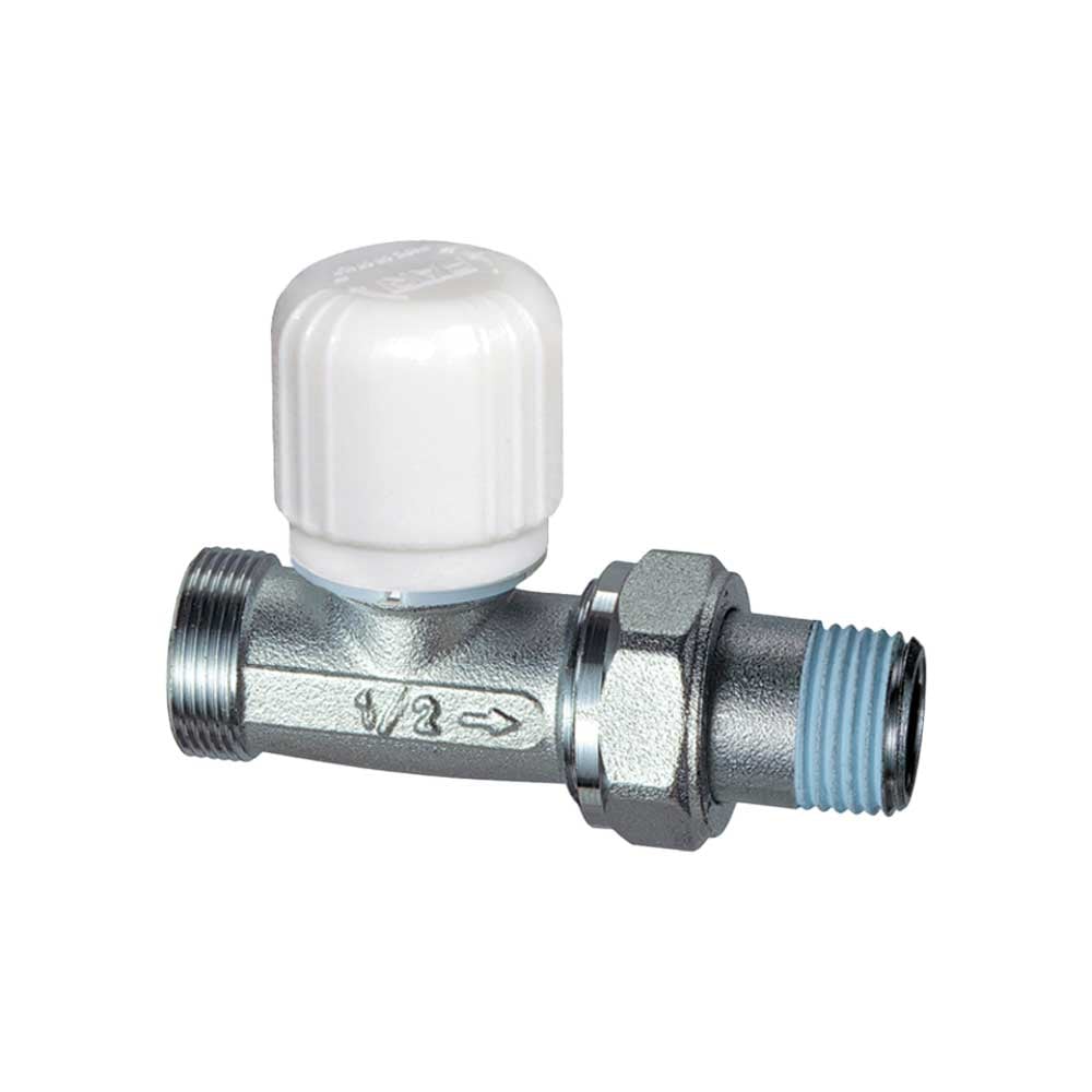 VALVOLA DIRITTA TERMOSTATIZZABILE PER TUBO RAME, PLASTICA E MULTISTRATO FAR