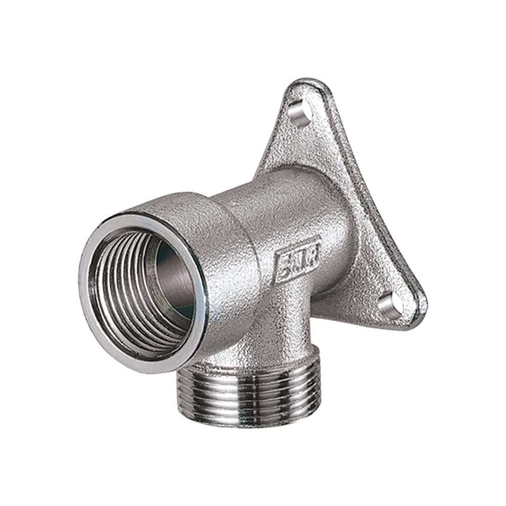 GOMITO FLANGIATO FEMMINA PER TUBO RAME, PLASTICA E MULTISTRATO CROMATO FAR