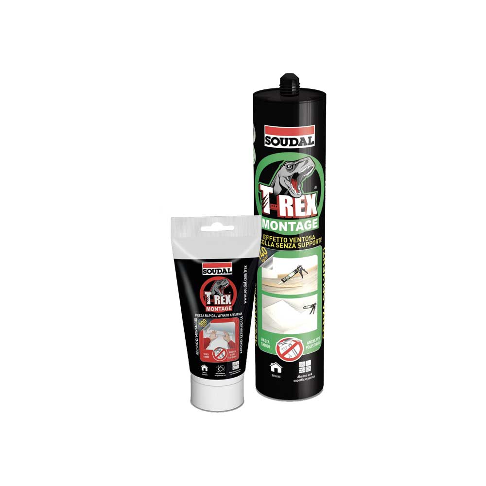 Adesivo Sigillante T-Rex Effetto Ventosa Soudal