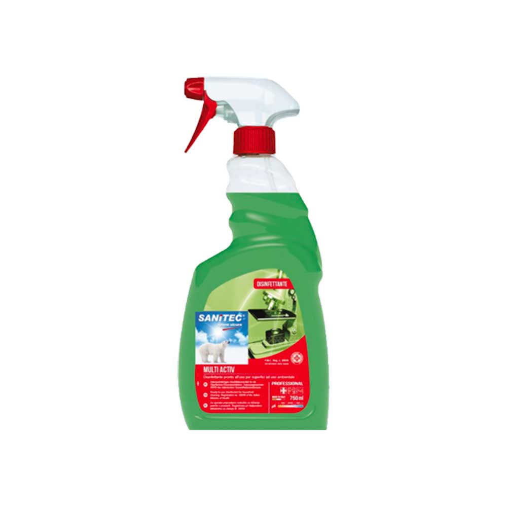 SGRASSATORE DISINFETTANTE A BASE ALCOLICA MULTIACTIVE SPRAY