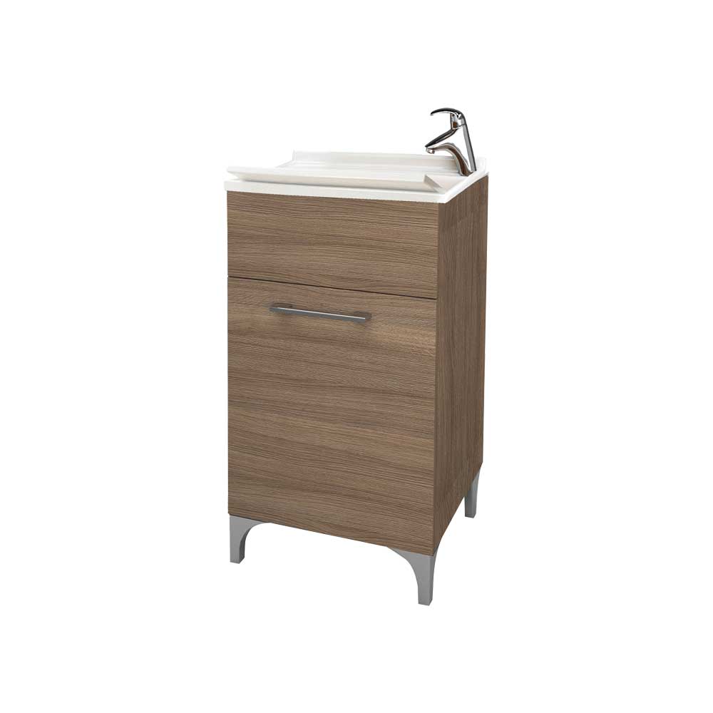 MOBILE LAVATOIO AD 1 ANTA ROVERE FUMO