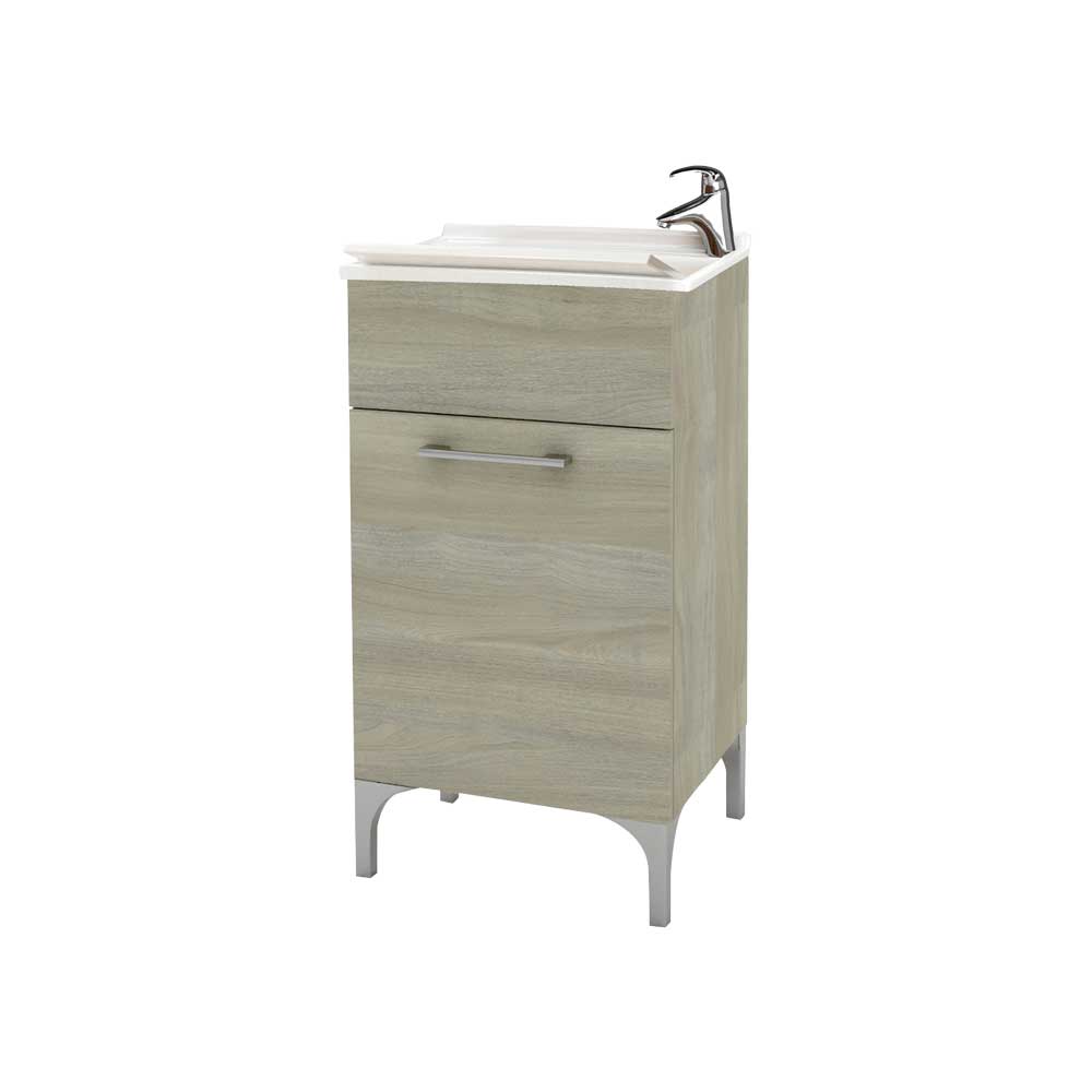 MOBILE LAVATOIO AD 1 ANTA ROVERE GRIGIO