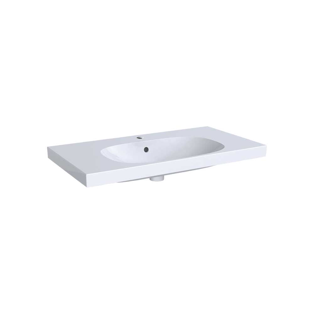 LAVABO MONOFORO ACANTO CON SUPERFICIE DI APPOGGIO
