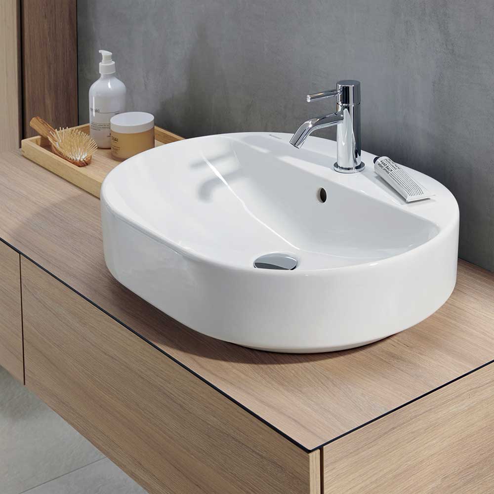 LAVABO DA APPOGGIO ELLITTICO VARIFORM CPR