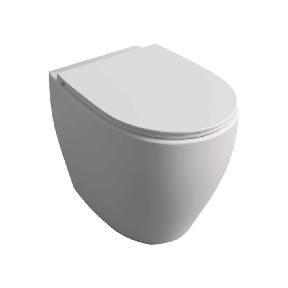 VASO FILO PARETE OPEN RIMFREE BIANCO OPACO