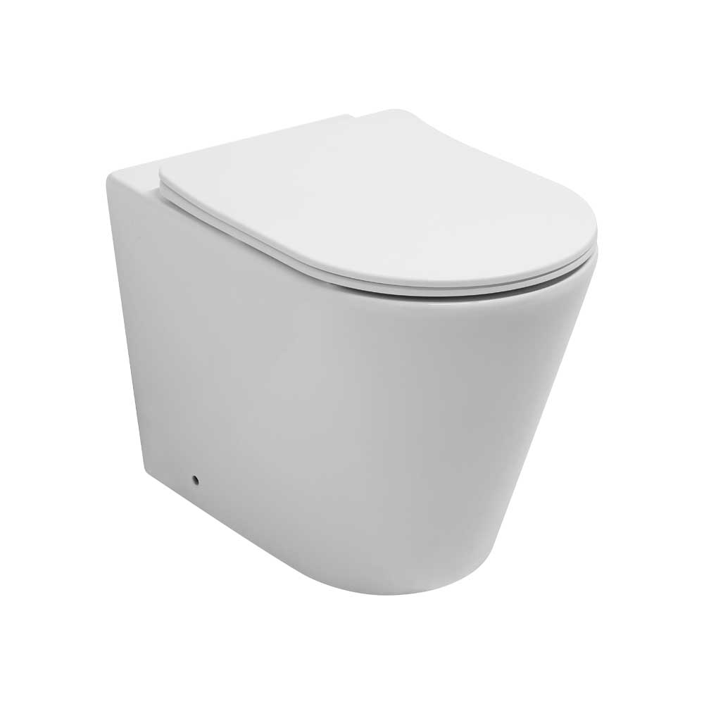 Vaso Filo Parete Elysium Rimfree Con Scarico Ciclonico