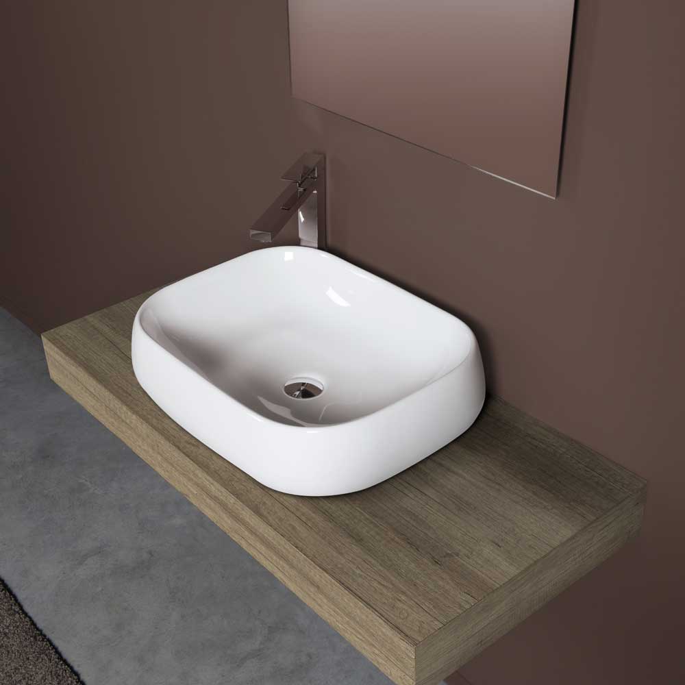 LAVABO DA APPOGGIO IN CERAMICA SPR OVAL 56