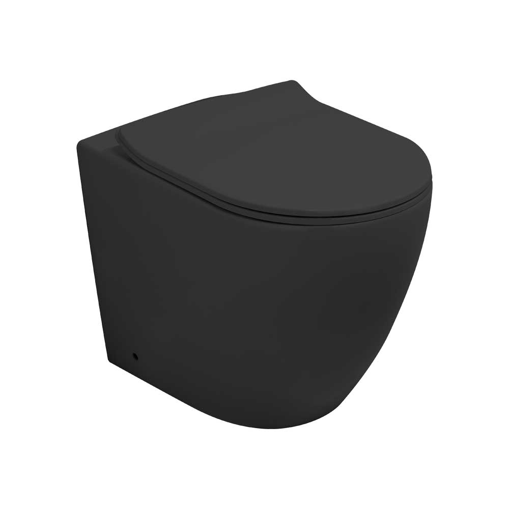 Vaso Filo Parete New One Rimfree Nero Opaco