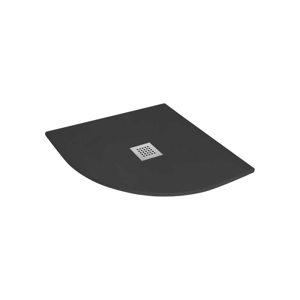 PIATTO DOCCIA SEMICIRCOLARE ULTRAFLAT ANTRACITE