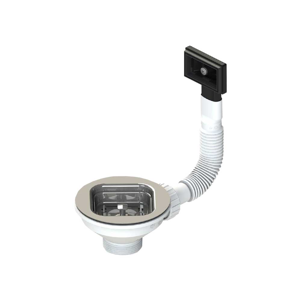 PILETTA MULTI STYLE PER LAVELLO CUCINA CON FORO Ø90 CTP RETTANGOLARE
