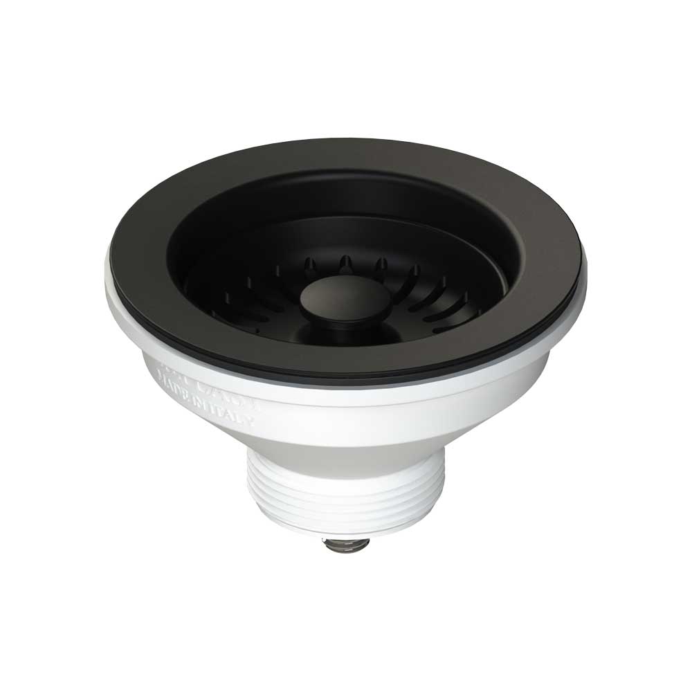 PILETTA ANTRACITE PER LAVELLO CUCINA CON FORO Ø90 STP