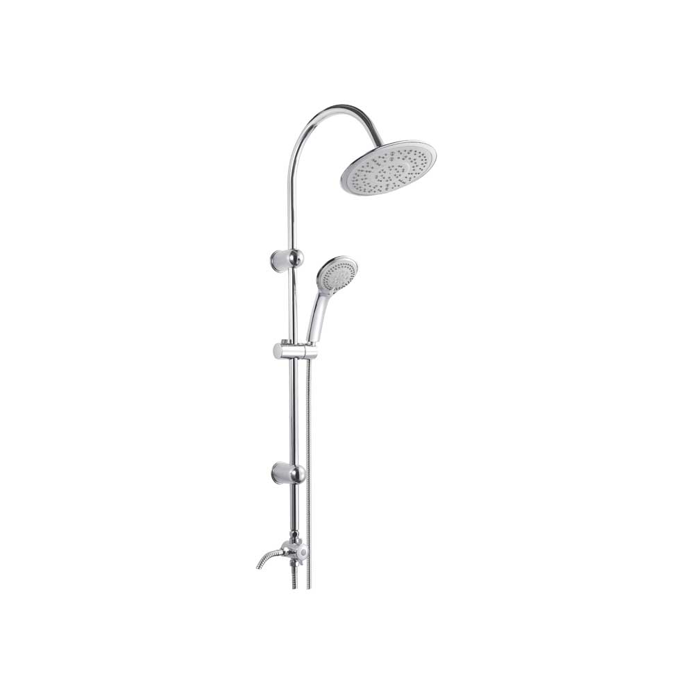 SET COLONNA DOCCIA 5 GETTI ILLINOIS TONDA
