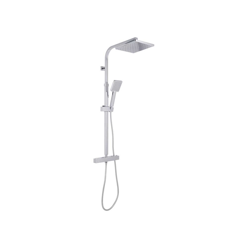 SET COLONNA DOCCIA MONOGETTO SQUARE QUADRA CON MISCELATORE TERMOSTATICO