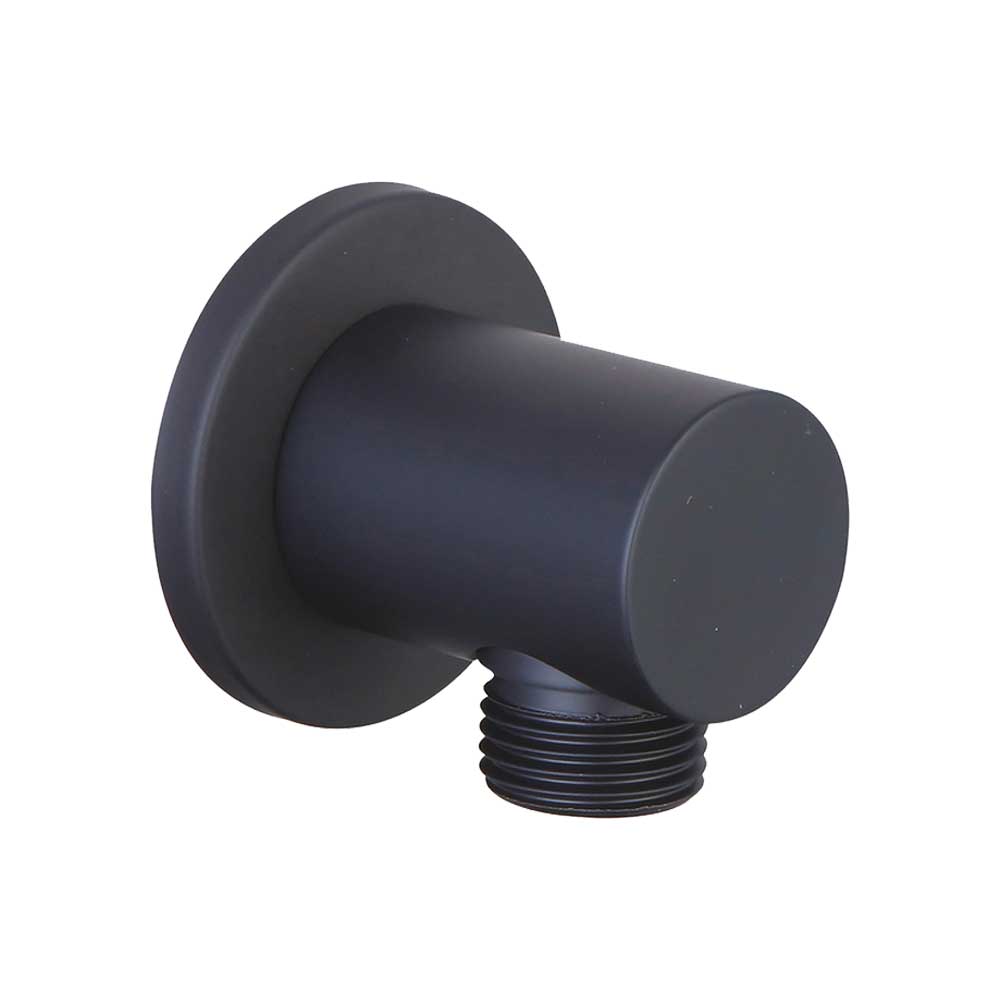 PRESA ACQUA TONDA IN OTTONE NERO OPACO