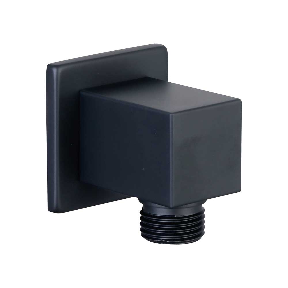PRESA ACQUA QUADRATA IN OTTONE NERO OPACO