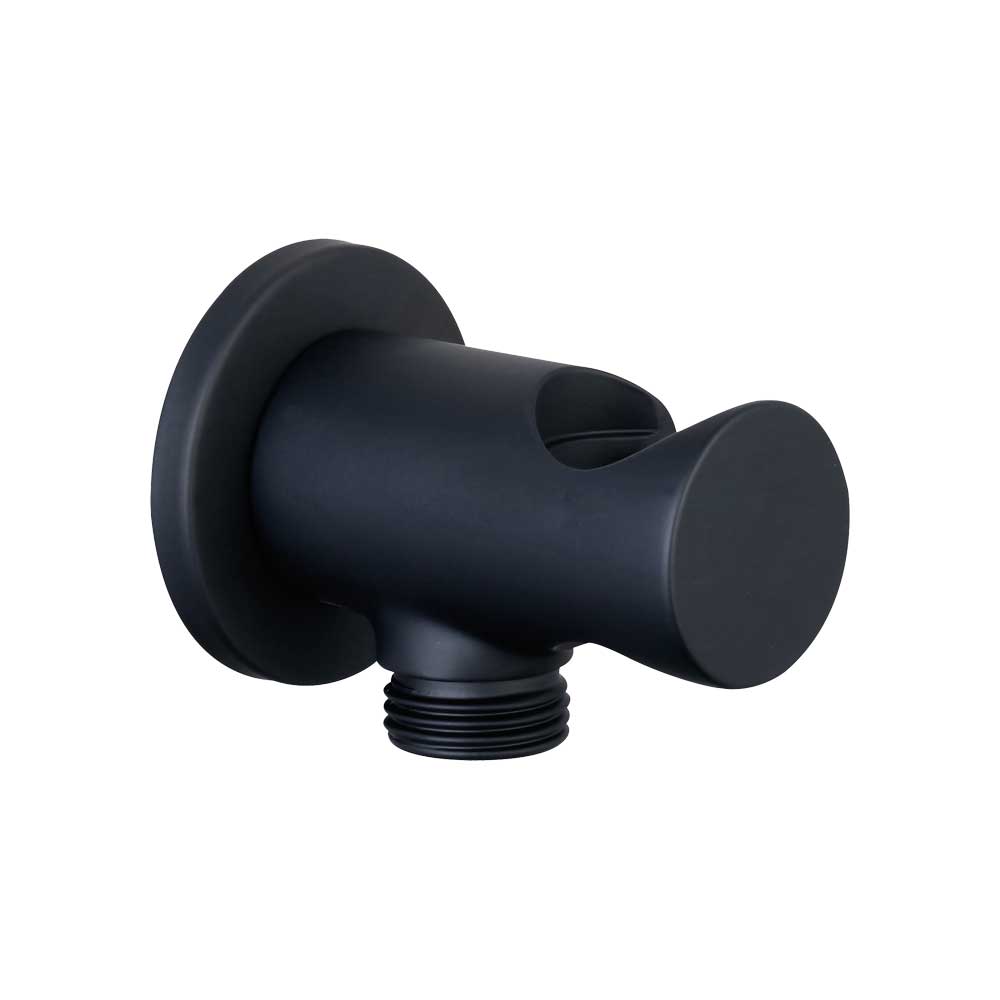PRESA ACQUA DUPLEX TONDA NERO OPACO