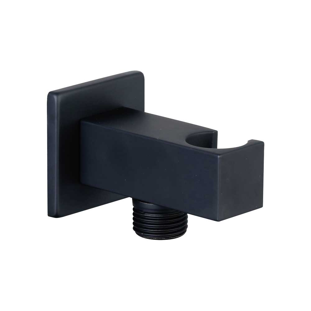 PRESA ACQUA DUPLEX QUADRATA NERO OPACO