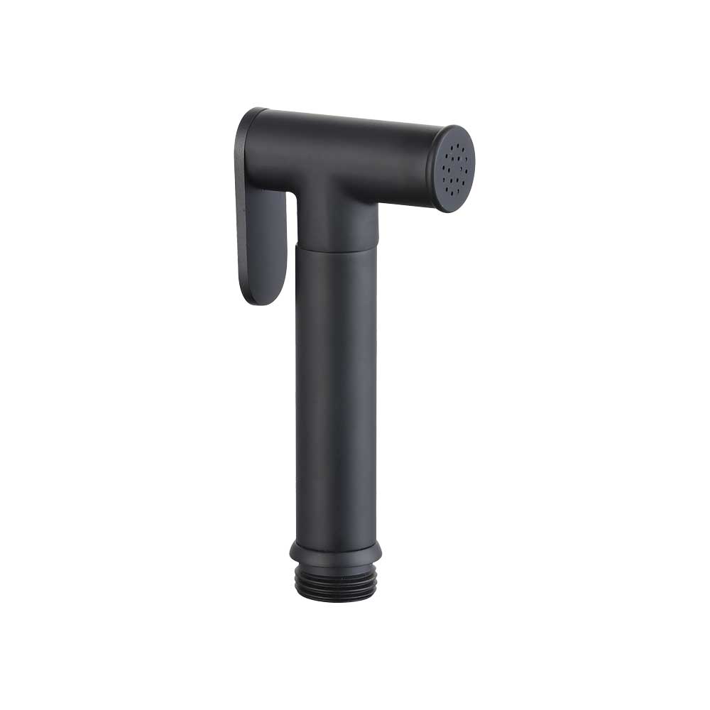 Doccetta Shut-Off Tonda Con Pulsante A Rilascio Nero Opaco