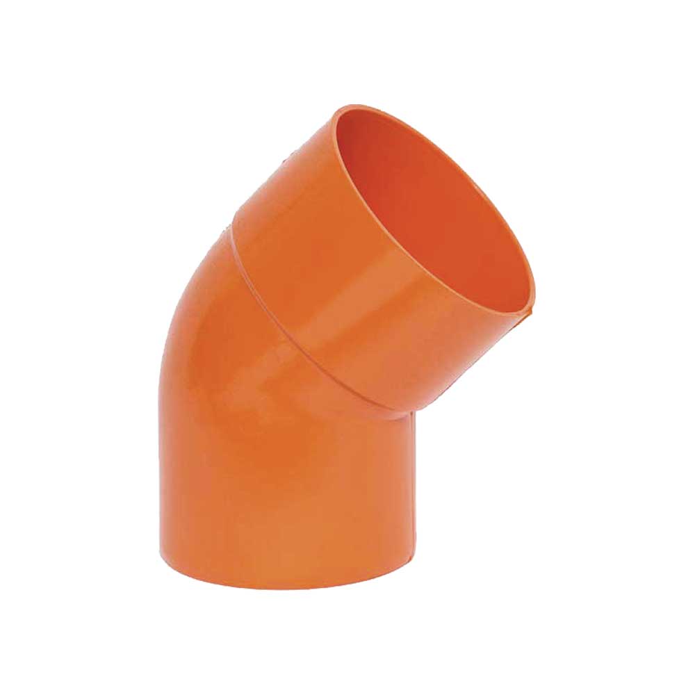 CURVA A 45° IN PVC ARANCIO