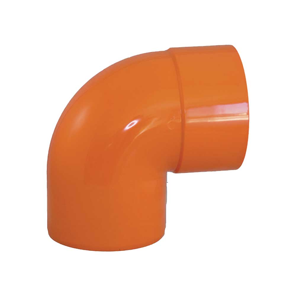 CURVA A 87,30° IN PVC ARANCIO