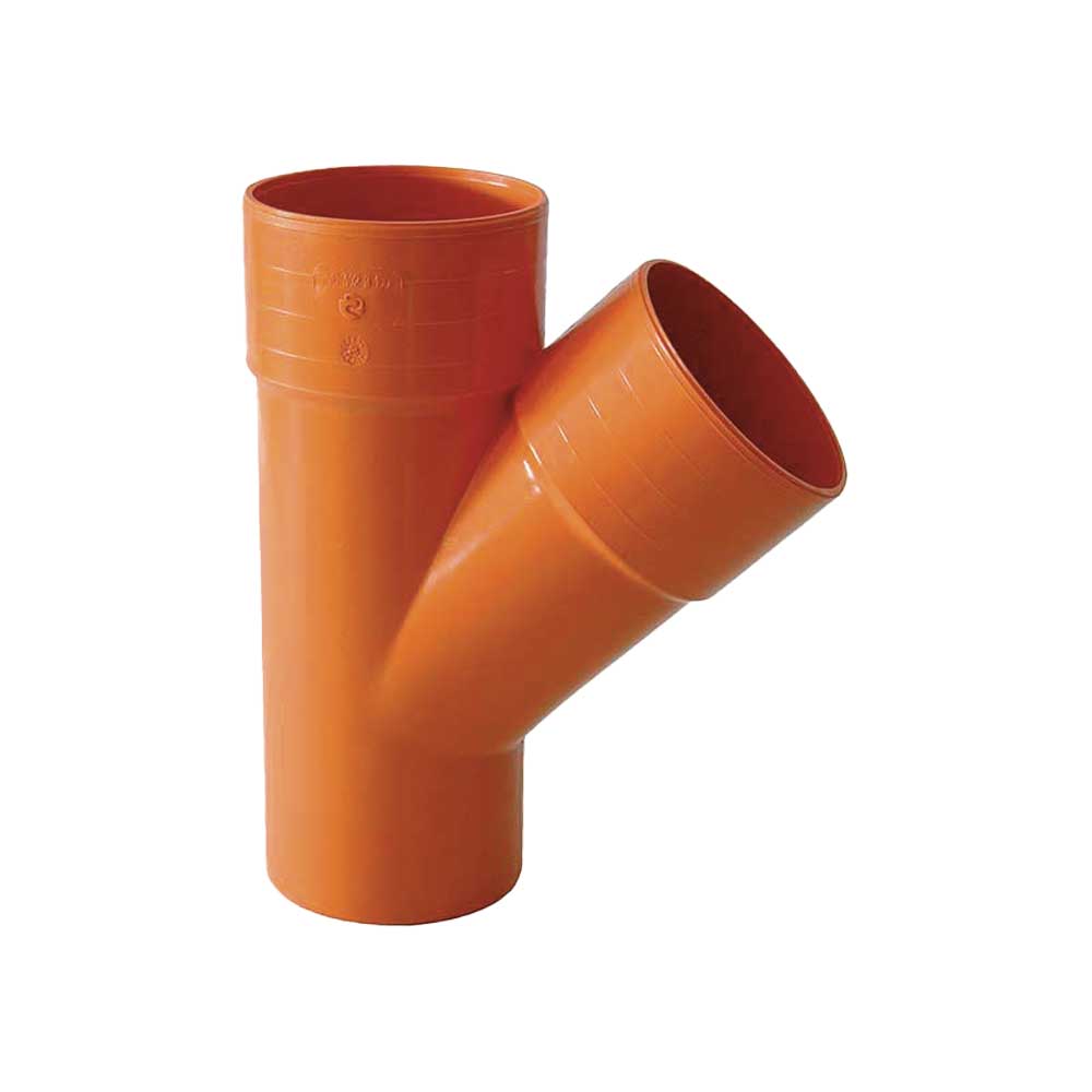 BRAGA A 45° IN PVC ARANCIO