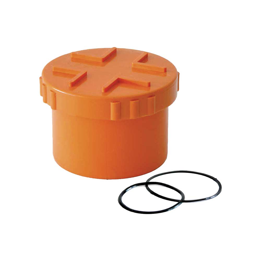 TAPPO A VITE CON GUARNIZIONE IN PVC ARANCIO