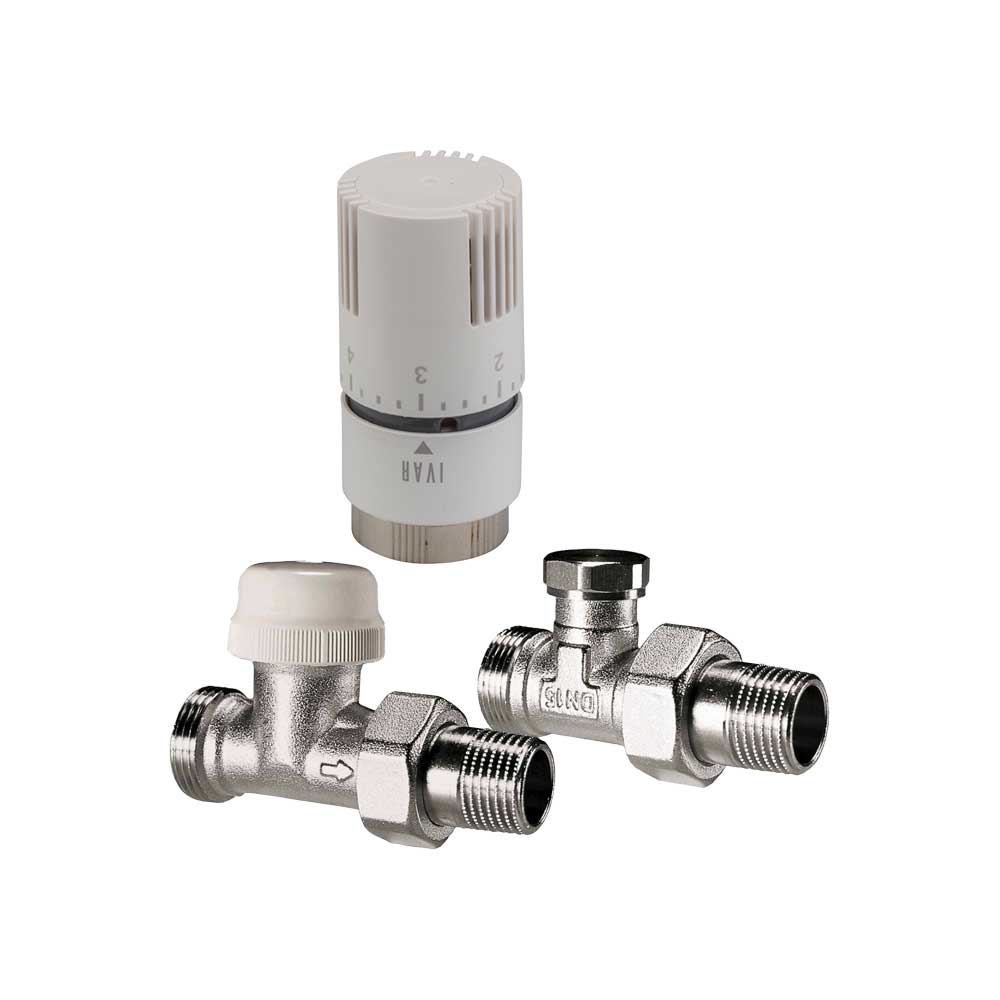 KIT TERMOSTATICO DIRITTO T1500 STANDARD CON ATTACCO MASCHIO IVAR