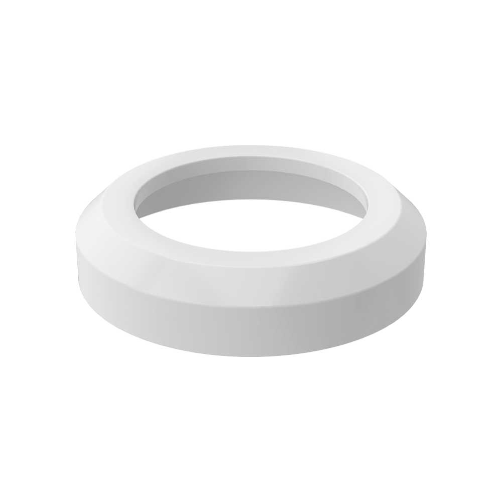 ROSONE DA PARETE PER CURVA WC 90° BIANCO