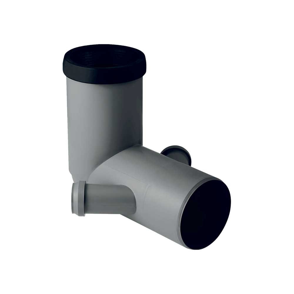 Curva Tecnica 90° Prolungata Con 2 Attacchi Laterali Per Wc A Pavimento In Pp-Hts Geberit