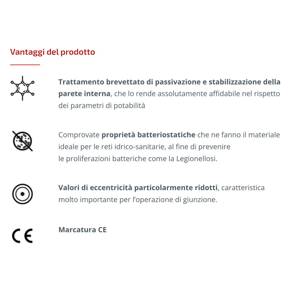 TUBO RAME NUDO "SCUDO" IN VERGHE DA 5 MT - img 4