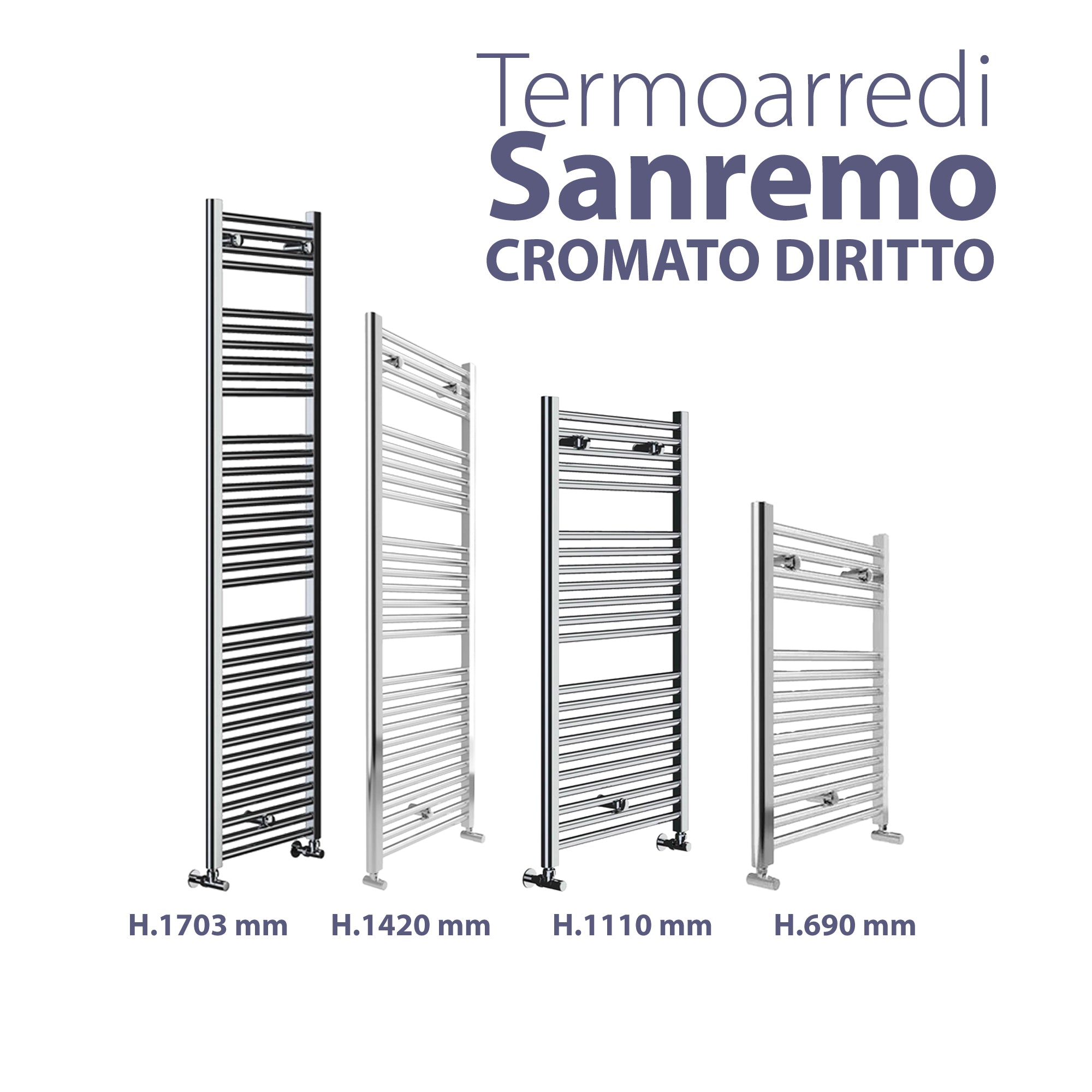 TERMOARREDO "SANREMO" DIRITTO CROMO - img 2