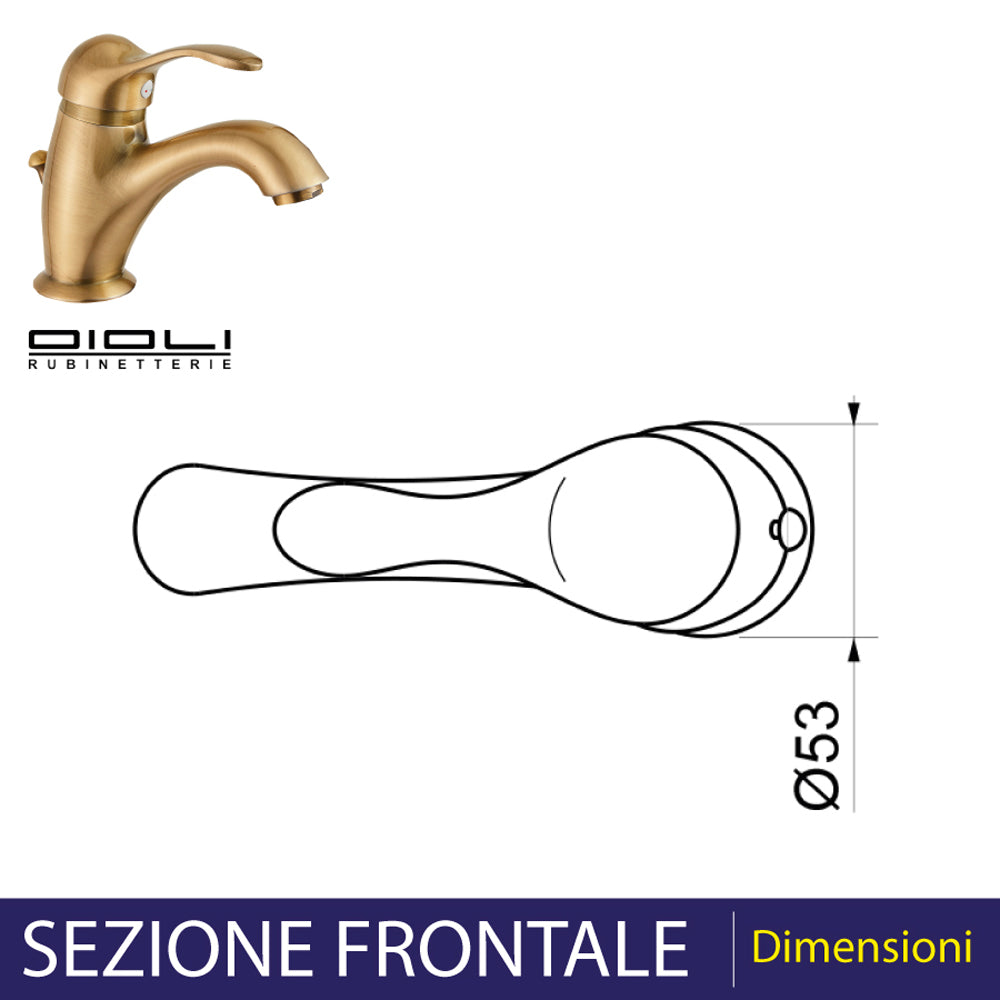 MISCELATORE LAVABO ARCANA BRONZO - img 5