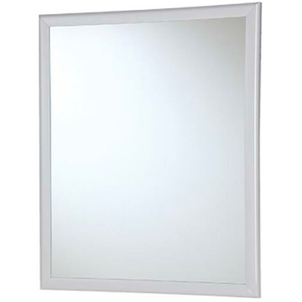 SPECCHIO RETTANGOLARE CON CORNICE IN ABS BIANCA - img 3