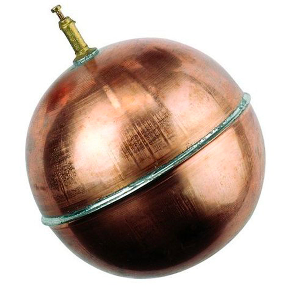 SFERA GALLEGGIANTE TONDA IN RAME CON RACCORDO PASSANTE - img 2