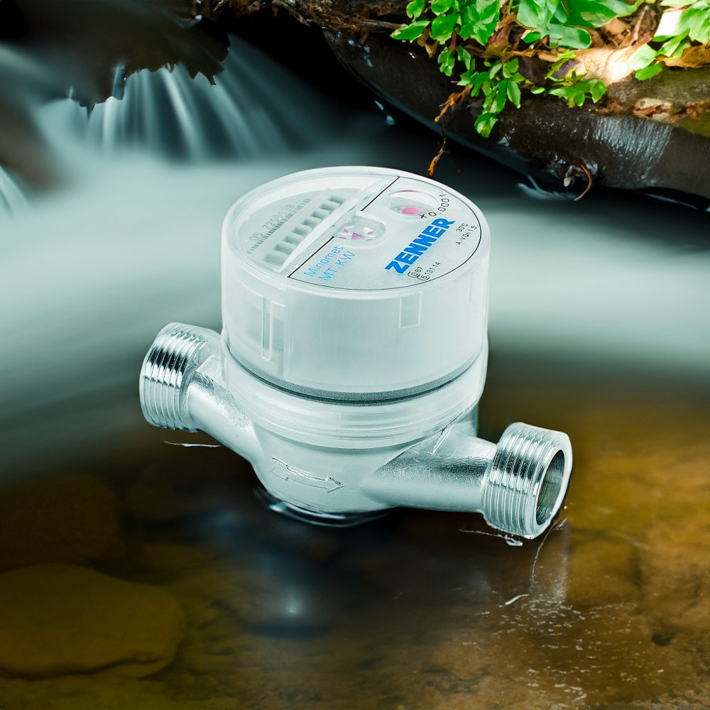 CONTATORE ACQUA CON QUADRANTE ASCIUTTO A 8 RULLI COMPLETO DI CODOLI - img 4