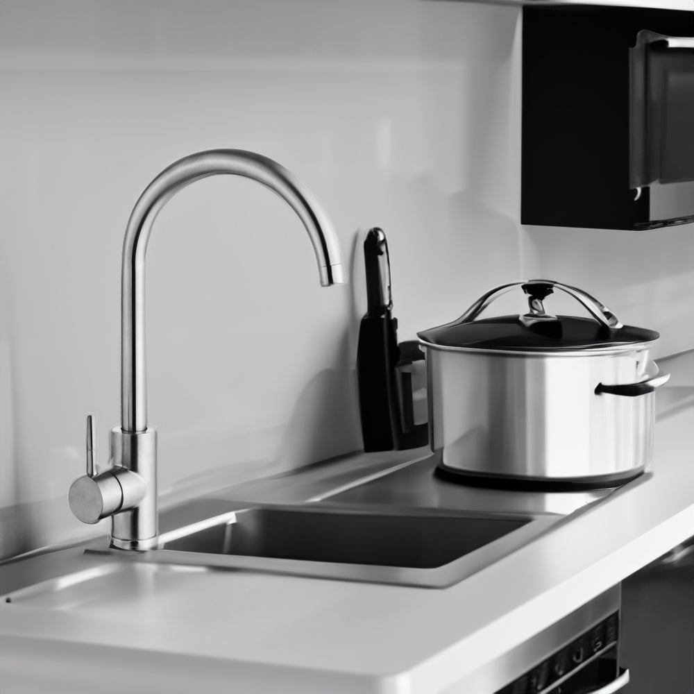 MISCELATORE LAVELLO IN ACCIAIO INOX A BOCCA ALTA - img 4