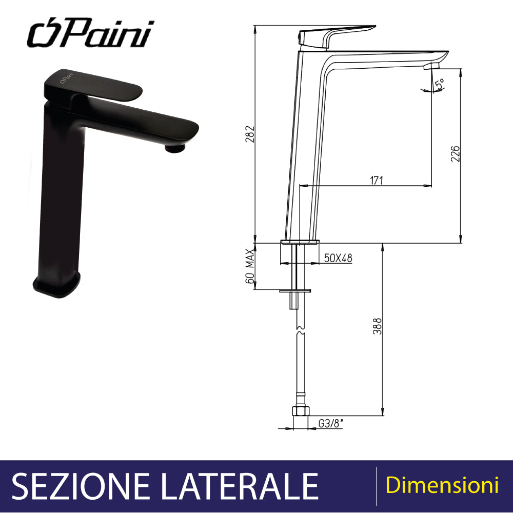MISCELATORE LAVABO ALTO "NOVE" - img 5