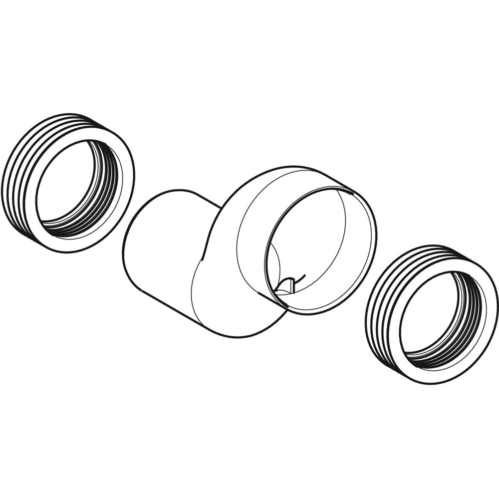 KIT RACCORDO DIRITTO PER VASO SOSPESO DISASSATO GEBERIT - img 3
