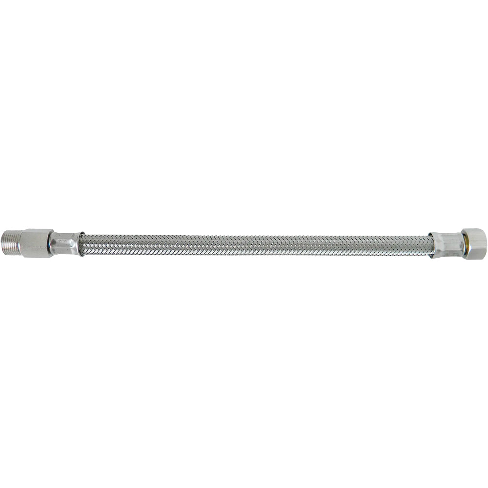 FLESSIBILE IN ACCIAIO INOX M3/8" PROLUNGATO X F1/2" - img 3