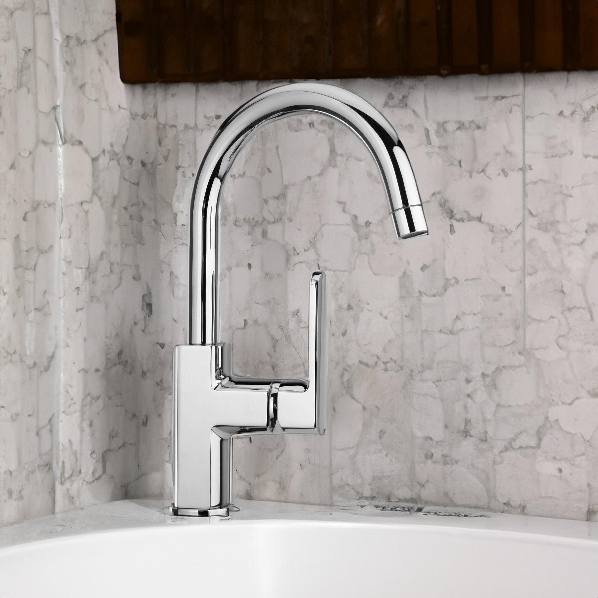 MISCELATORE LAVABO "STILE" CON BOCCA ORIENTABILE - img 5