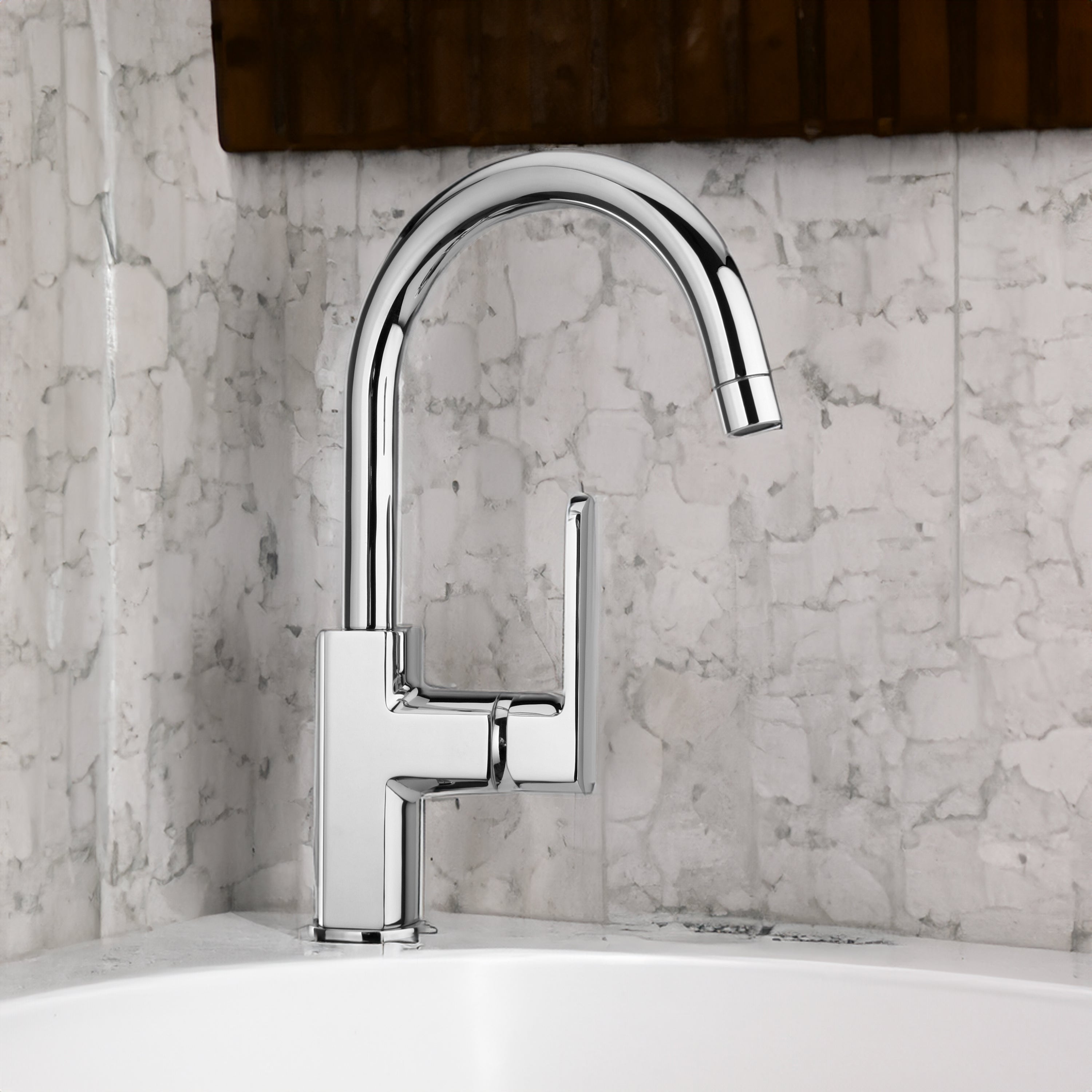 MISCELATORE LAVABO "STILE" CON BOCCA ORIENTABILE - img 5
