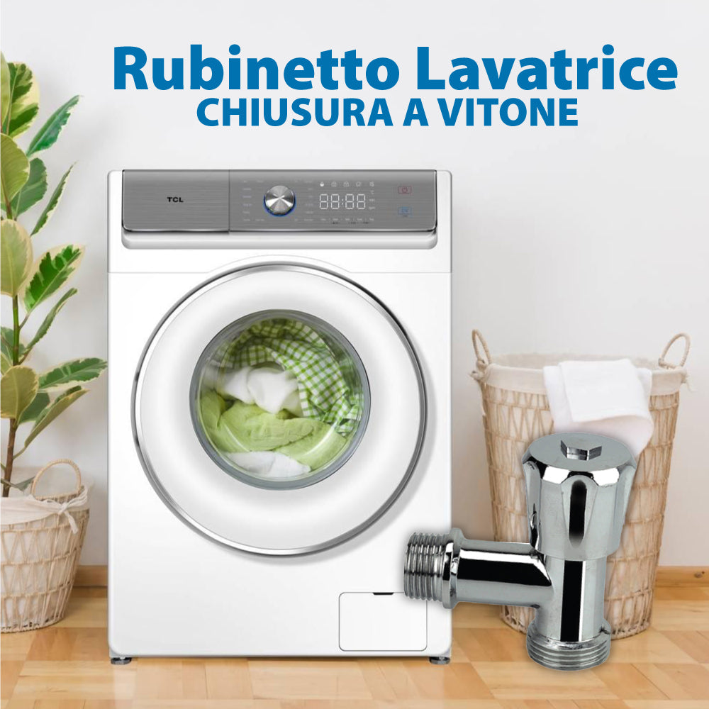 RUBINETTO A SQUADRA PER LAVATRICE CON CHIUSURA A VITONE - img 3
